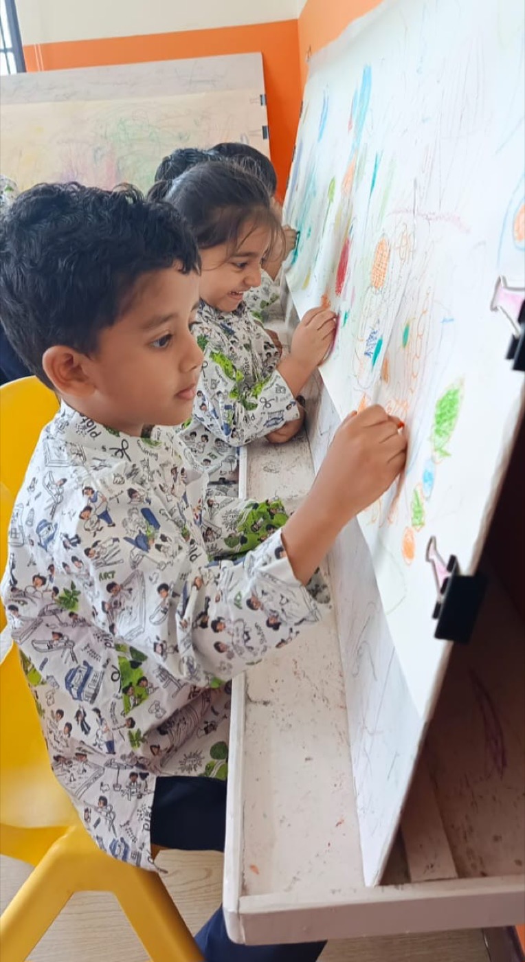 A creative moment at the school